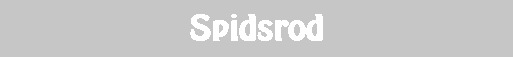 Spidsrod